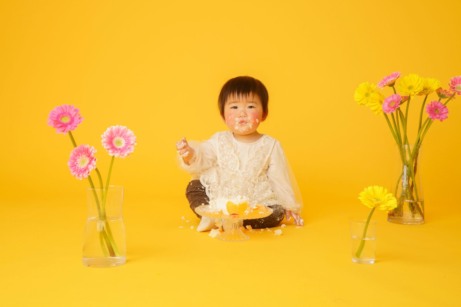 糸島写真館 誕生日の記念写真