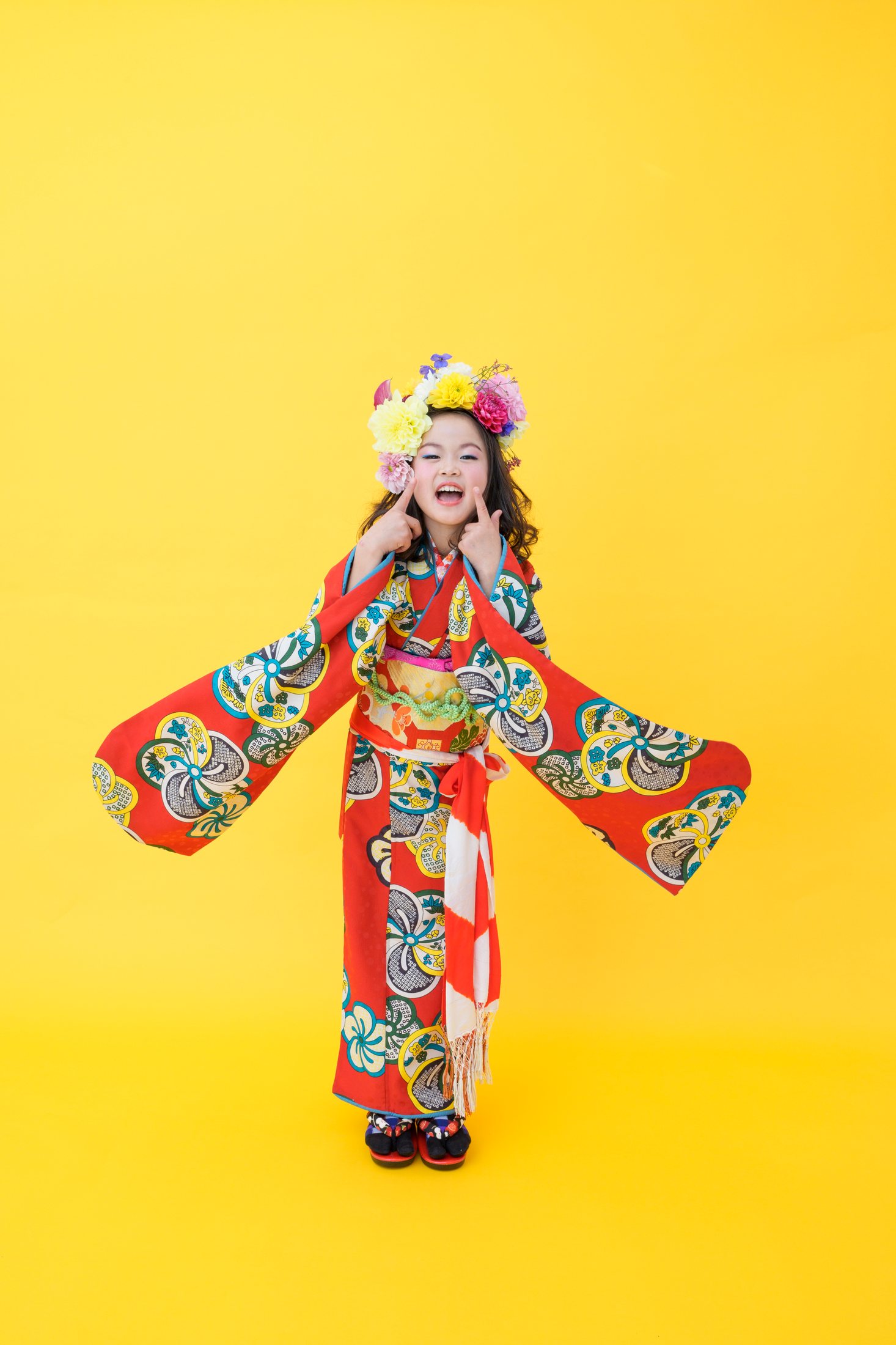 糸島写真館で撮影した七五三の女の子の写真