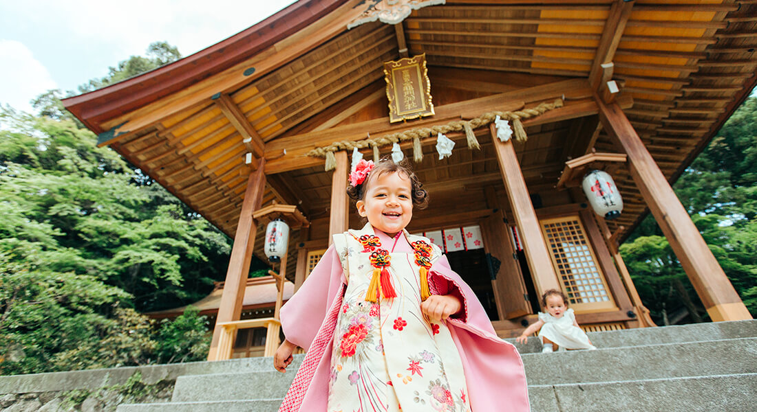 太宰府の竈門神社で七五三