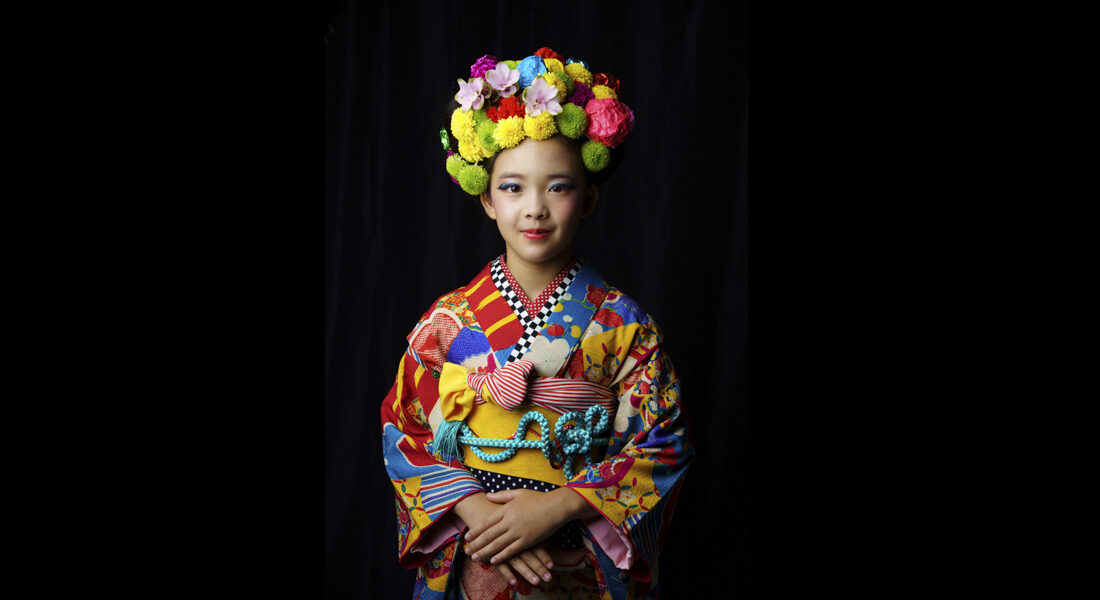 生花ヘアコーデの糸島写真館の花ラブ人