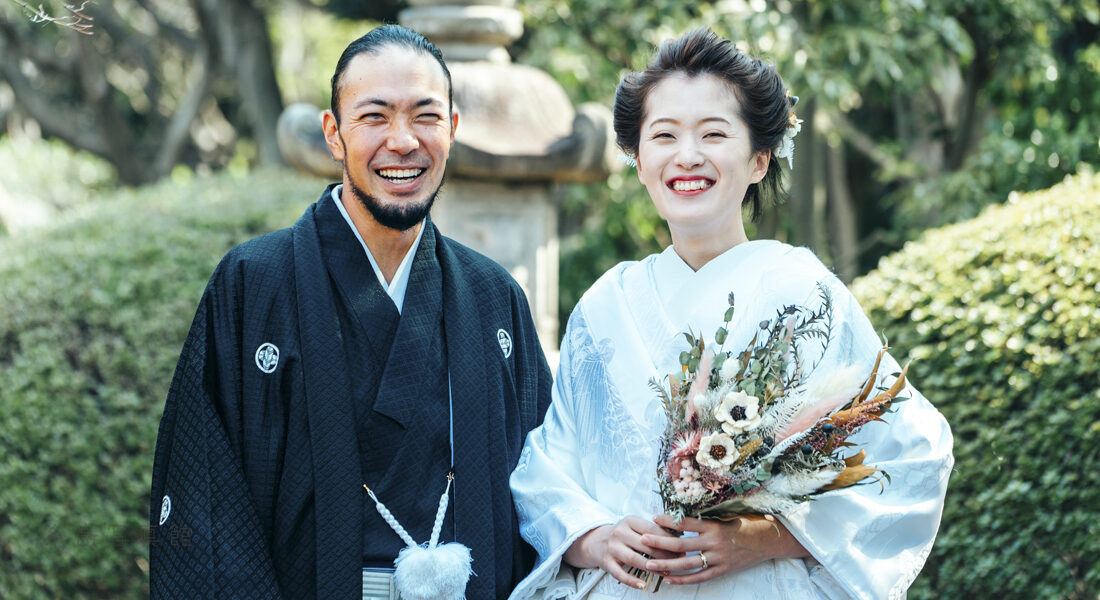 松風園で撮影した結婚式前撮り写真