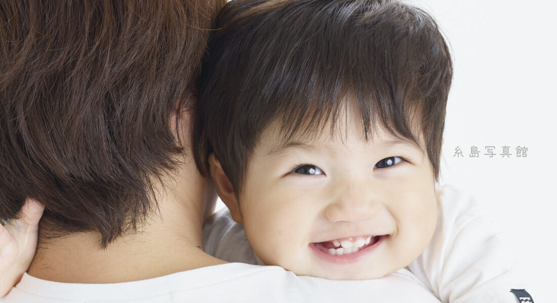 糸島写真館の１歳誕生日の記念写真